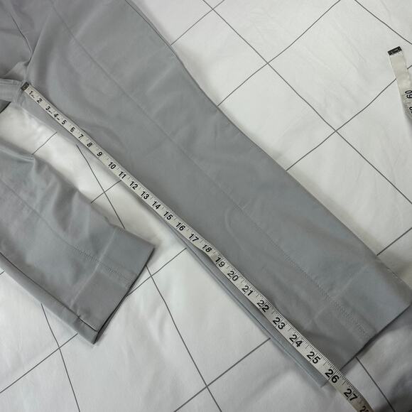 MM LaFleur Pants Womens 6 Gray Marais Everstretch Quartz Side Zip Crop Cigarette - Picture 12 of 14